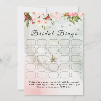 Bride Veil Before I Do Bridal Bingo Game Invitation
