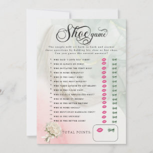 Bride Veil Wedding Shower Shoe Game Invitation