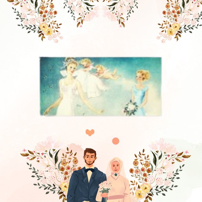 Bride  Vintage Angel Wedding Canvas Print (Creator Uploaded)