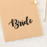 Bride Vinyl Wedding Decal Cut Out Sticker<br><div class="desc">Bride Vinyl Wedding Decal Cut Out Sticker</div>