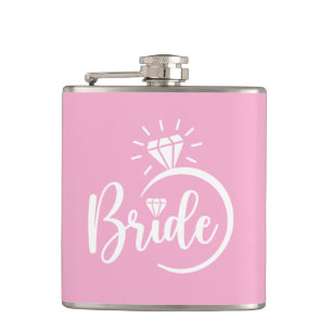 Bride Vinyl Wrapped Flask