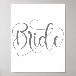 Bride Wedding Bachelorette Party Spooky Season Poster