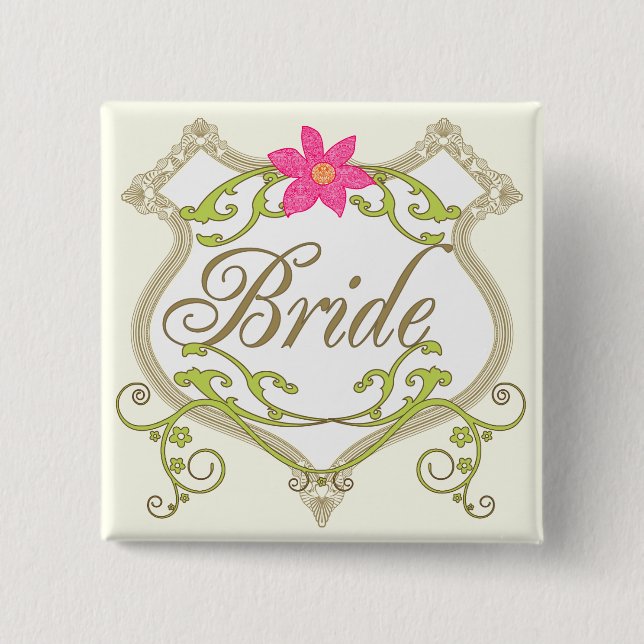 Bride Wedding Badges (Front)