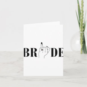 Bride Wedding Bridesmaid Squad Bachelorette Party Card