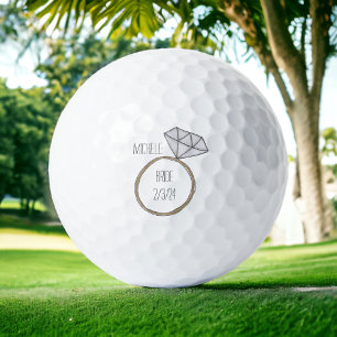 Bride Wedding Custom Golf Balls
