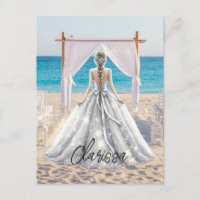 Bride Wedding Day Beach Wedding Fancy Gown Bridal