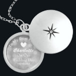 Bride Wedding Day Keepsake Gift Personalised Locket Necklace<br><div class="desc">A lovely keepsake gift for your future wife to be on your wedding day and easy to customise at no extra cost.</div>