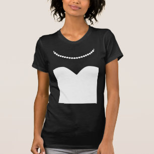 Bride Wedding Dress Pearl Necklace T-Shirt