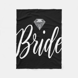 Bride Wedding Fleece Blanket