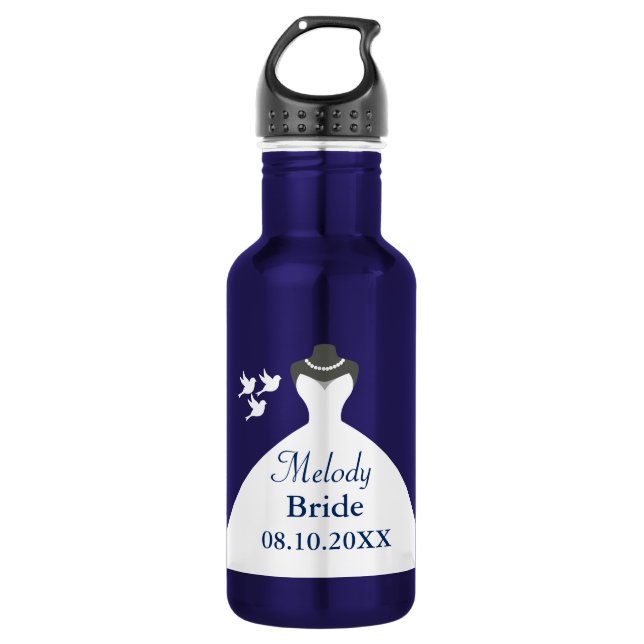 Bride Wedding Gown 532 Ml Water Bottle (Front)