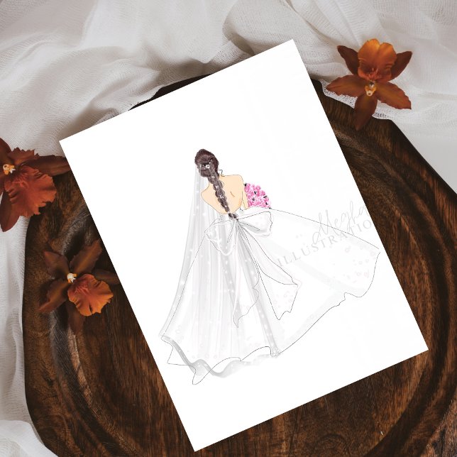 bride, wedding illustration poster (Creator Uploaded)
