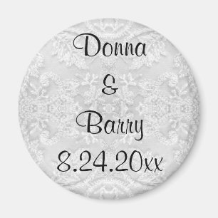 Bride Wedding lace white Magnet