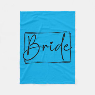Bride Wedding Party Bachelorette Bridal Matching Fleece Blanket