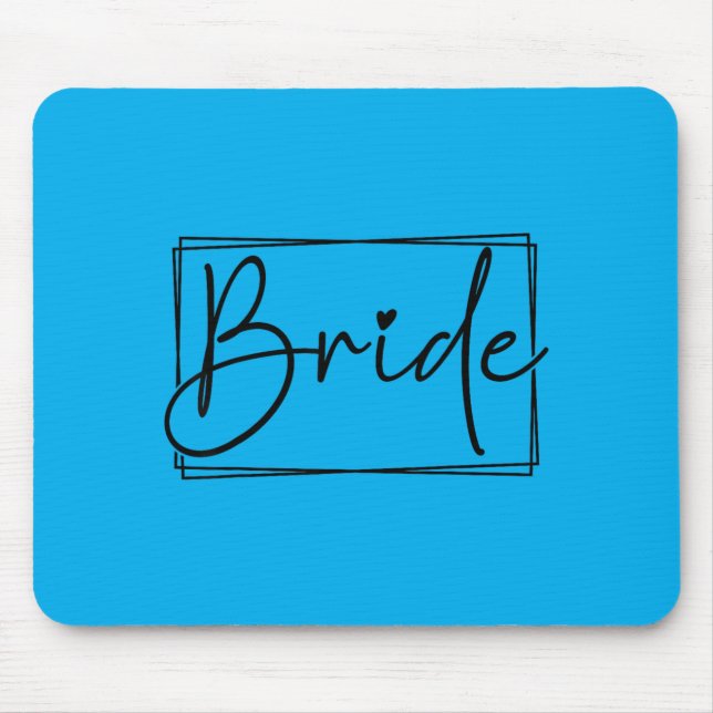 Bride Wedding Party Bachelorette Bridal Matching Mouse Mat (Front)