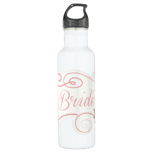 Bride Wedding Rings And Flowers 710 Ml Water Bottle