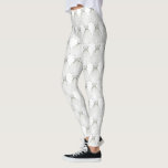 Bride White Princess Wedding Dress Bridal Shower Leggings<br><div class="desc">Leggings feature an original marker illustration of a row of pretty white princess style wedding dresses. Perfect for the bride! Designer is available to create and upload custom designs to match the colours and themes of your wedding--click "Ask this Designer" to begin the design process! This illustration is also available...</div>