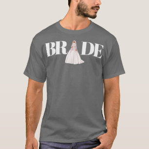 Bride Wife Valentines Muslim Wedding Marriage Wome T-Shirt