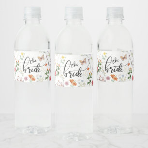 Bride Wild Flower Vintage Bridal Water Label