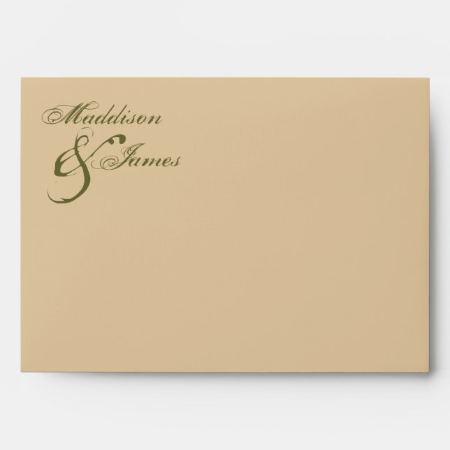 Bride with Bouquet Inspired Envelopes (Front)