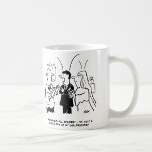Bridegroom thinks Vicar is having a dig at him Coffee Mug