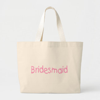 Bridemaid (Pink) Large Tote Bag