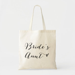Bride's Aunt   Modern Calligraphy Tote Bag