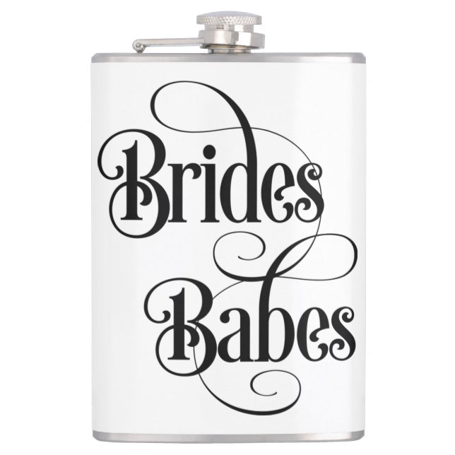 Brides Babes Hip Flask (Front)