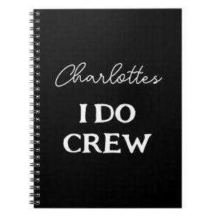 Brides Bachelorette I Do Crew Party Planner Notebook