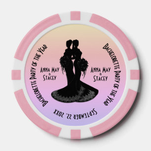 Brides Bachelorette Party Poker Chips