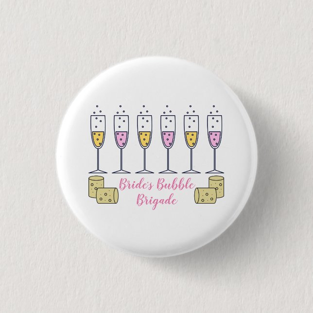 Bride's Brigade 3 Cm Round Badge (Front)