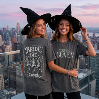 Bride's Coven Halloween Bachelorette Custom T-Shirt