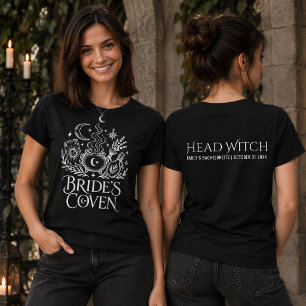 Bride's Coven Head Witch Bachelorette Black T-Shirt