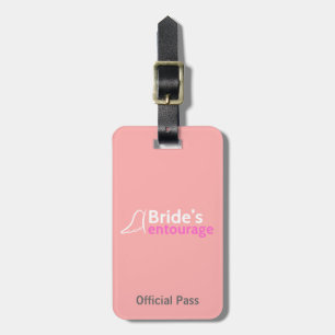 Bride's Entourage with Angel Wings Luggage Tag