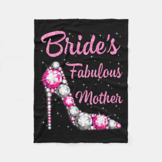 Bride's fabulous mother happy wedding marry vintag fleece blanket
