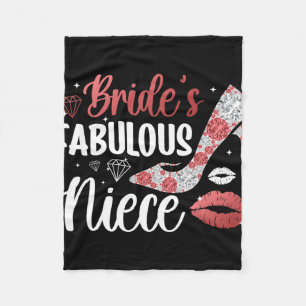 Bride's Fabulous Niece Of The Bride Niece Bride's Fleece Blanket