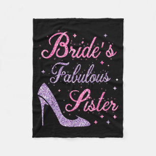 Bride's fabulous sister happy marry wedding mother fleece blanket
