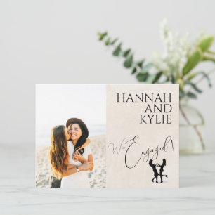 Brides Happy Engagement Announcement