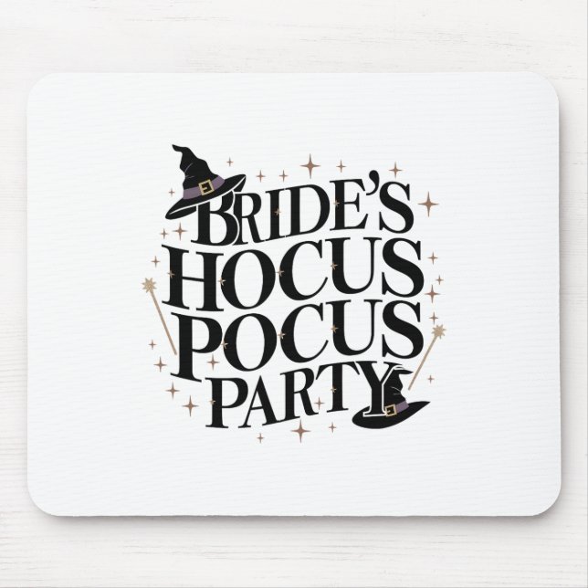 Bride's Hocus Pocus Party Chelorette Halloween 1  Mouse Mat (Front)
