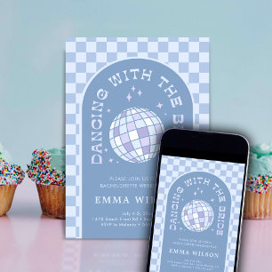 Bride's last Disco Bachelorette Party Weekend Invitation
