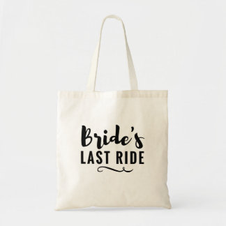 Bride's Last Ride Bachelorette Party Tote Wedding