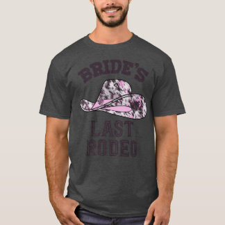 Bride's Last Rodeo Bridal Bachelorette Party Cowgi T-Shirt