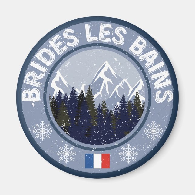 Brides Les Bains Station de Ski Magnet (Front)