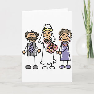 Brides Parents Wedding Day Before Ceremony Card