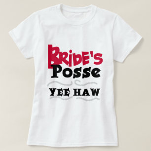 Bride's Posse Bachelorette Party Tshirts