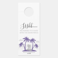 Brides Purple Beach Wedding