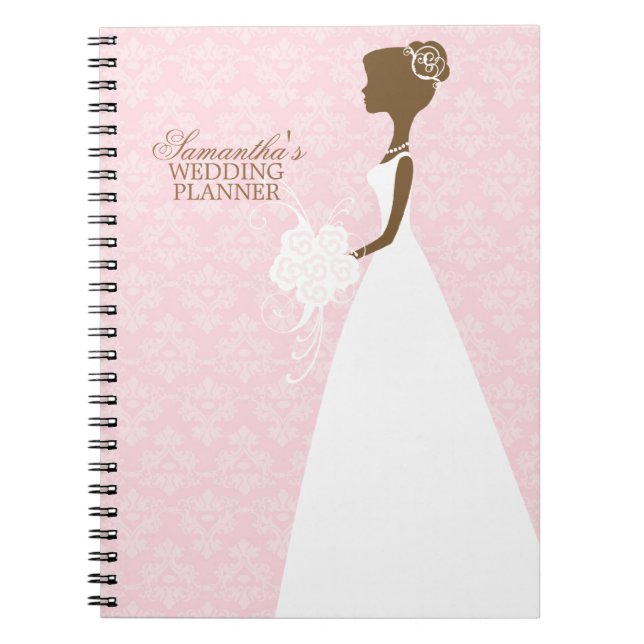 Bride's Silhouette Wedding Planner Notebook (Front)