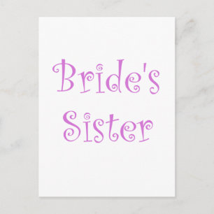Bride's Sister Postcard