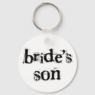 Bride's Son Black Text Key Ring