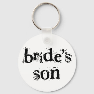 Bride's Son Black Text Key Ring