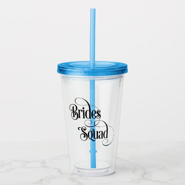 Brides Squad Acrylic Tumbler (Front)